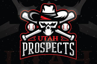 create a mascot creative sports baseball team logo design