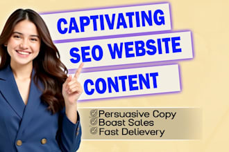 be your SEO copywriter, blog copywriter, landing page copywriter, web copywriter