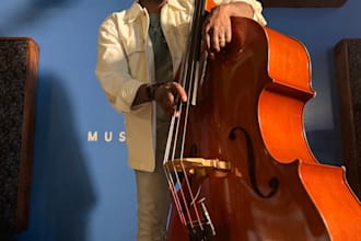 record grammy level upright bass tracks for you