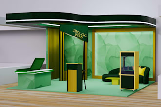design 3d stage events, exhibition booths, and event layouts