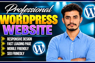 design responsive wordpress landing page with elementor, homepage design