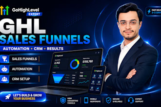 design a high converting gohighlevel funnel and landing page