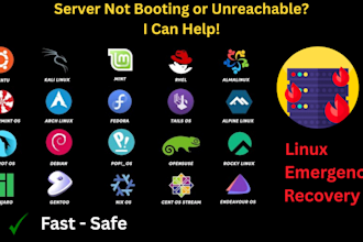 fix any linux vps, vds or dedicated server boot issue