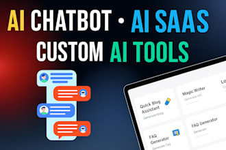built ai chatbot, ai website, ai saas or ai software