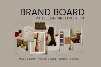 design a cohesive branding board with clear art direction