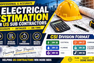 provide accurate electrical estimation and takeoff breakdown for US contractors
