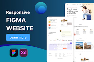 design complete webiste uiux or landing page design in figma