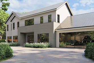 visualize apartment exterior,cgi outdoor render, pool patio,floor layout remodel