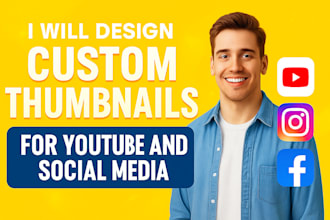 design custom thumbnails for youtube and social media