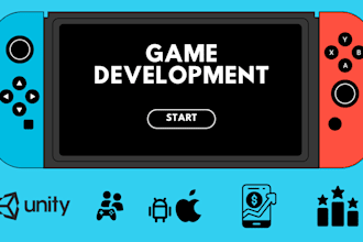 create 2d and 3d games for android ios and web in unity, godot