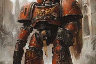 paint a warhammer illustration