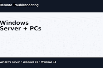 remote technical support for windows server and windows 10 and 11 pcs