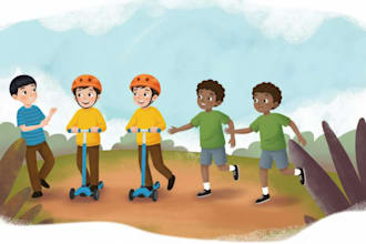 draw children illustrations for books