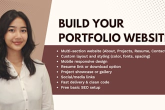 build a modern personal portfolio website