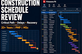 review construction schedules and recovery plans