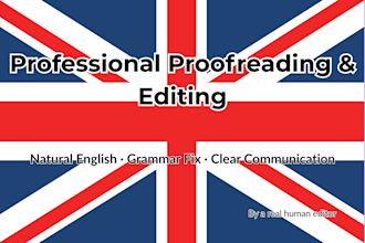 proofread and improve your english text to sound natural