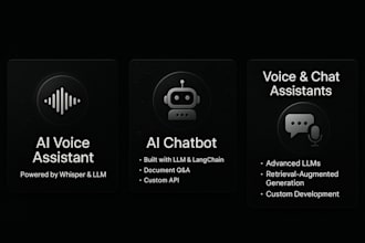 develop an agentic ai chatbot and voice bot for your website