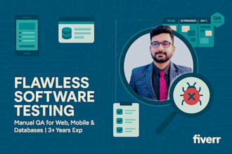 do manual QA testing for web apps, mobile apps, software, and databases