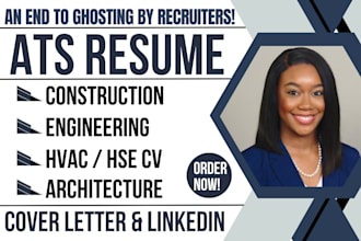 write ats construction, hvac, hse, plumber, architecture, IT, engineering resume