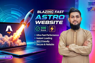 build a fast static site webpage with astro