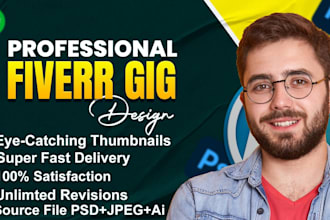design clean and readability fiverr gig thumbnail design