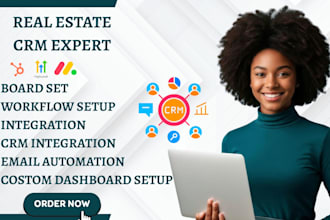 build and automate real estate CRM pipedrive hubspot nimble to capture leads