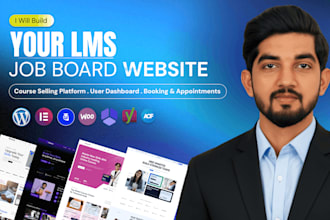 build online course, job board and booking websites