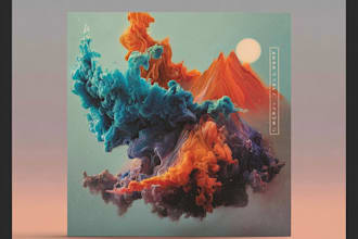 design and animate abstract album cover art