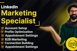 be your b2b linkedin sales and marketing manager