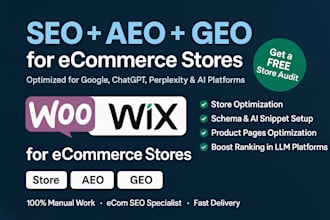 do cruixie geo optimization, SEO to rank your shopify, wix, woo commerce stores
