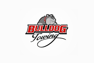 design perfect excellent bulldog towing logo