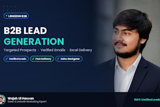 do b2b linkedin lead generation with verified emails