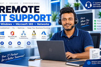provide professional remote IT support and troubleshooting