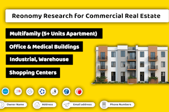 do skip tracing and reonomy data rsearch for commercial list
