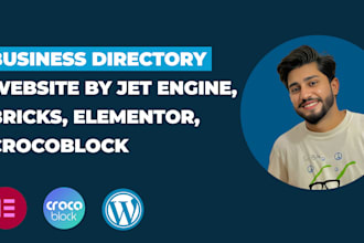 build business directory website by jet engine, bricks, elementor, crocoblock
