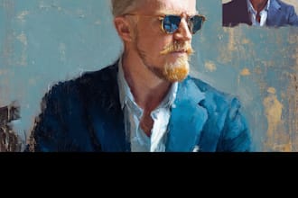 paint you a digital oil painting portrait