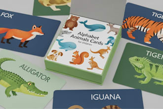 design children card game, educational flash cards, memo cards, bingo game cards