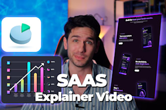 create a saas explainer video with presenter, ai voiceover and product demo