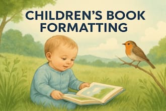 do format children book for epub, paperback, formatting