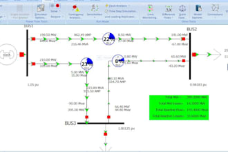 perform power system analysis using power world simulator