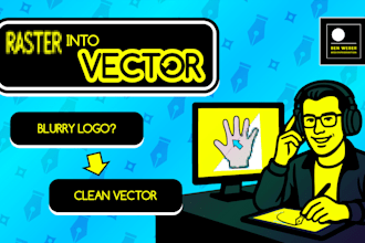 hand vectorize your logo for print, web and branding