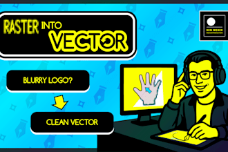 hand vectorize your logo for print, web and branding