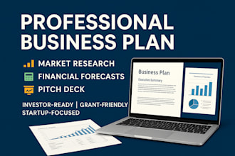 create a detailed bank and investor ready business plan with financials