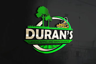 create landscape, trimming, agriculture and lawn care logo