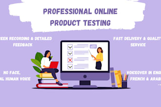 test your product or website, game, app and give feedback
