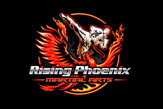design proffesional phoenix martial arts logo