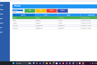 develop custom desktop application with winforms csharp