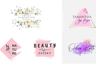 create stunning wedding crest monogram and watercolor logo