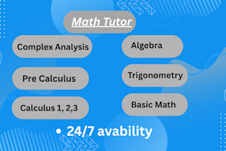 be your expert online math tutor of complex analysis