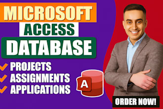 develop microsoft access database project and assignments